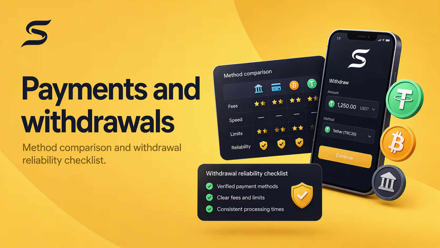 Payments and withdrawals guide illustration